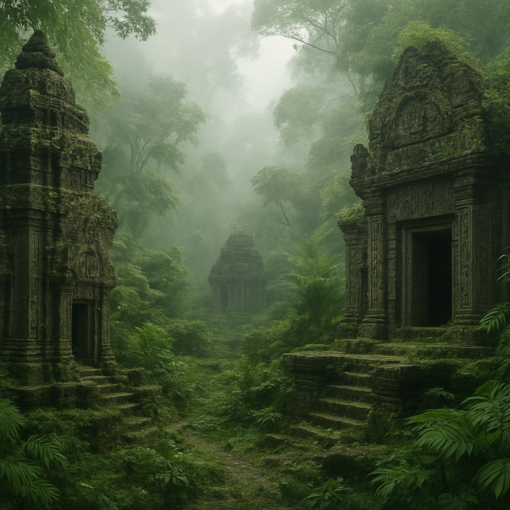 Ancient temple ruins in Asia representing tour package destinations